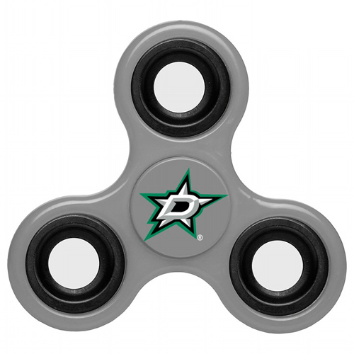 NHL Dallas Stars 3 Way Fidget Spinner G119 - Gray